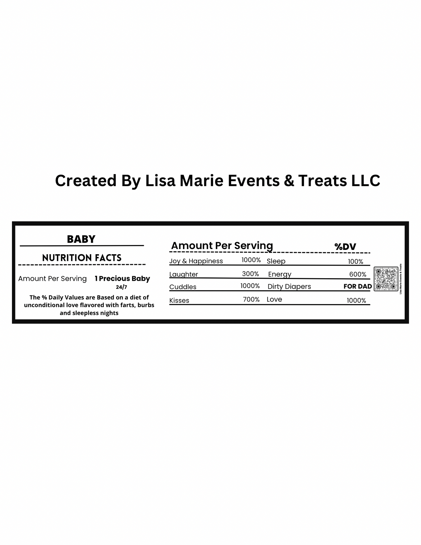 Horizontal & Vertical Nutrition Facts