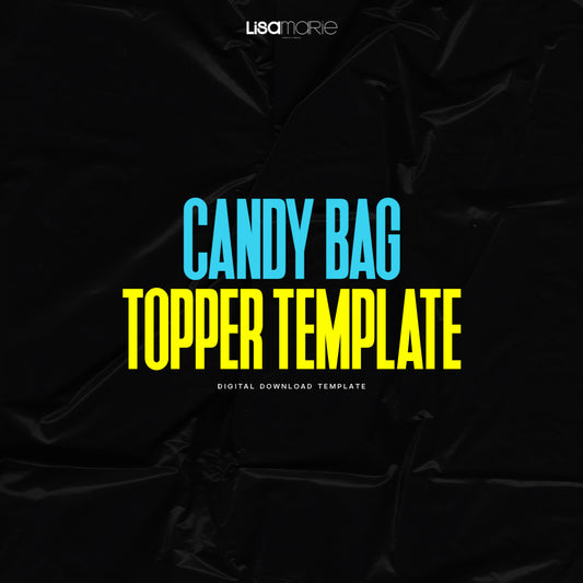 Candy Bag Topper Template